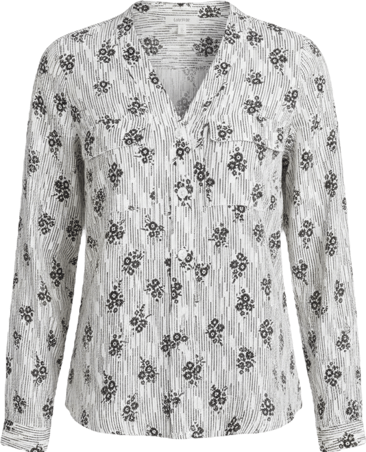 Women's Plus Size Cooling Stretch Cupro Button-Down Blouse