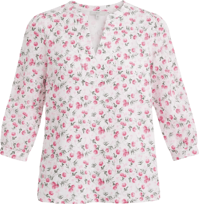 Women's 3/4-Sleeve Split Neck Knit Top, Macy's Exclusive