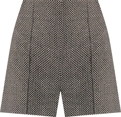 Women's Tailored Checkered Shorts