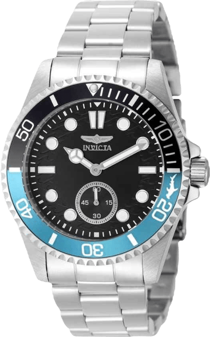 Men's 49437 Pro Diver Quartz VD78 Black Dial Watch