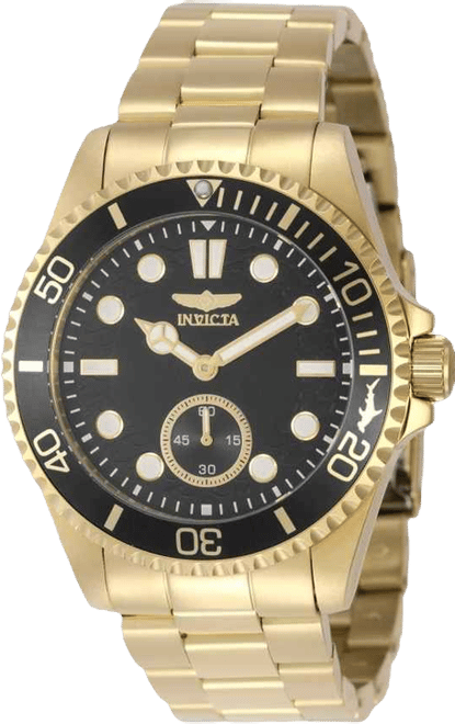 Men's 49429 Pro Diver Quartz VD78 Black Dial Watch