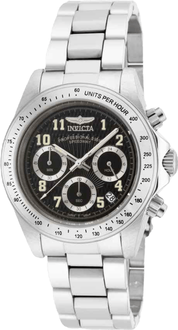 Men's 17025 Speedway Quartz Chronograph Black Dial Watch