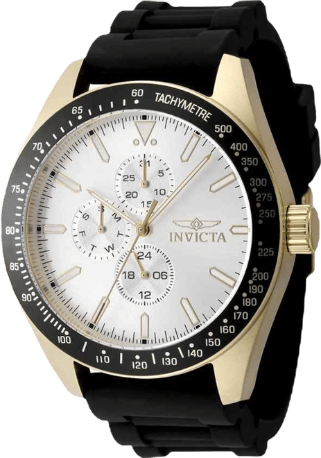 Men's 48857 Aviator Quartz VH67 Silver Dial Watch