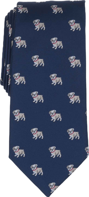 Men's Bull-Dog Printed Tie, Macy's Exclusive