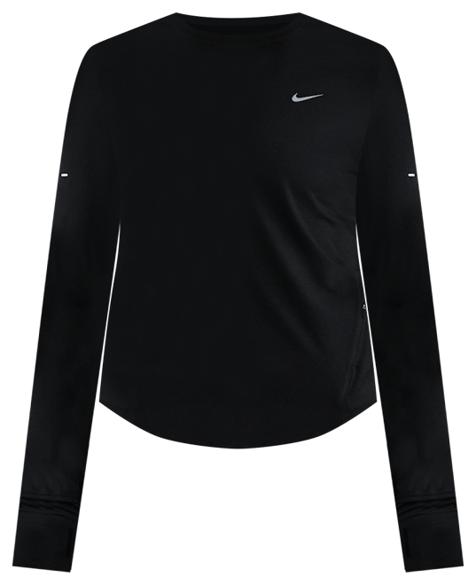 Nike Swift Haut de running à manches longues et col ras-du-cou Dri-FIT anti-UV pour femme