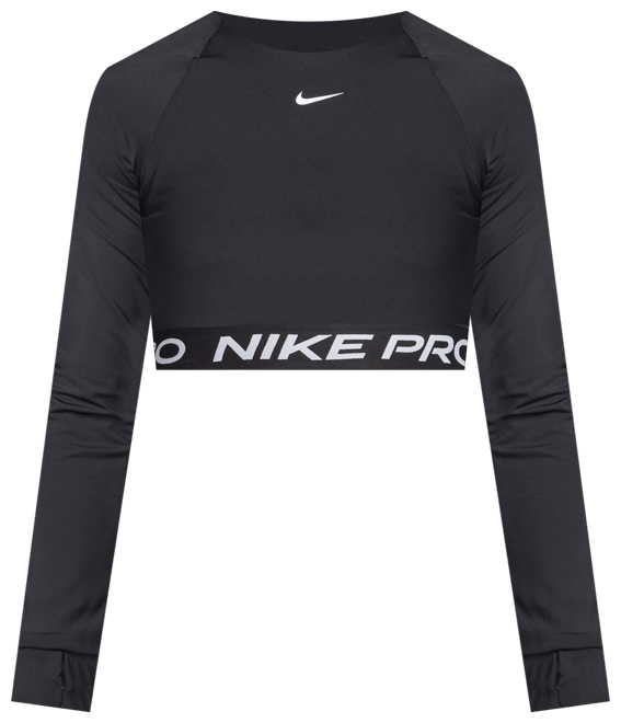 Nike Pro Women's Dri-FIT Cropped Long-Sleeve Top