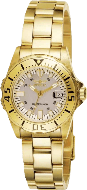 Women's 2963 Pro Diver Quartz 3 Hand Champagne Dial Watch