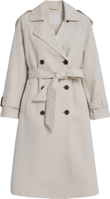Women's Double Breasted Belted Trench Coat