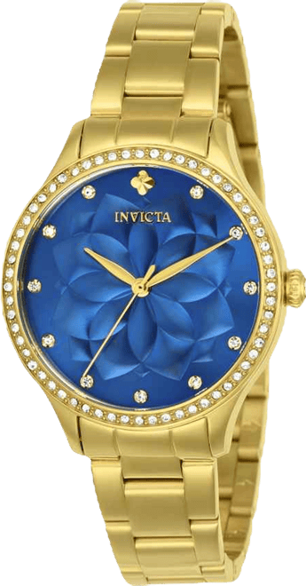 Women's 24537 Wildflower Quartz 3 Hand Blue Dial Watch
