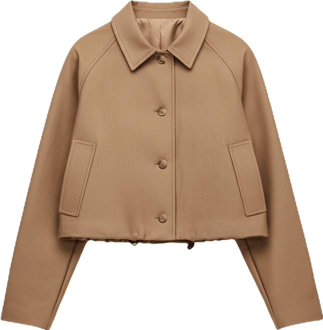 Women's Cropped Bubble-Hem Jacket, Macy's Exclusive