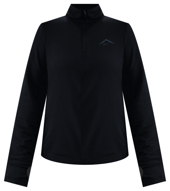 Nike Trail Haut de running deuxième couche Dri-FIT à 1/4 de zip pour femme
