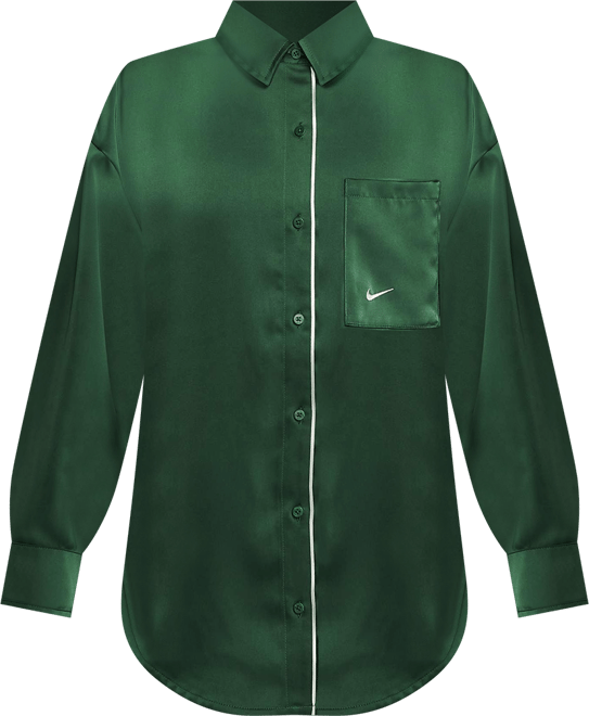 Nike Sportswear Haut oversize à manches longues en satin pour femme
