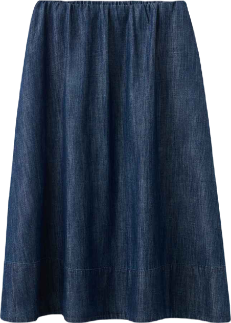 Women's Stitched Hem Denim Skirts