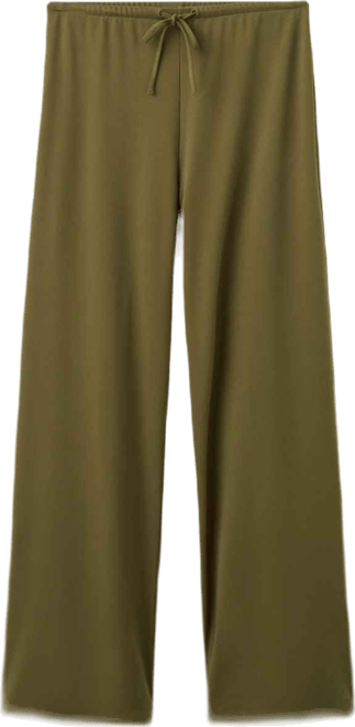 Women's Elastic Waist Straight-Fit Pants