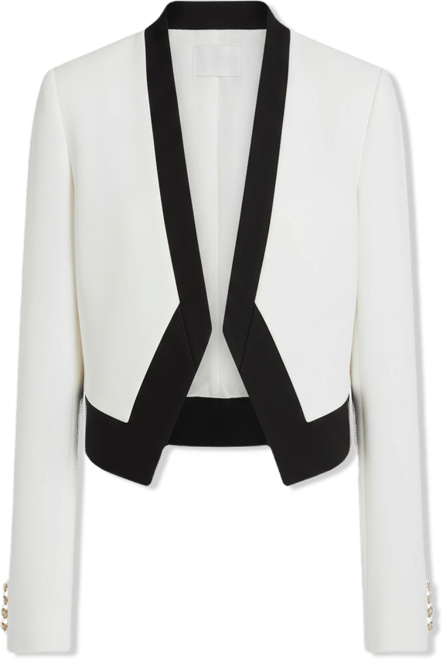 Women's Stand-Up Collar Open-Front Blazer