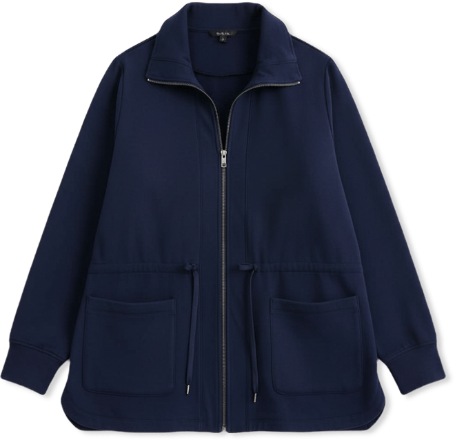 Style & Co Plus Size Lux Soft Fleece Anorak Knit Jacket,  Exclusive