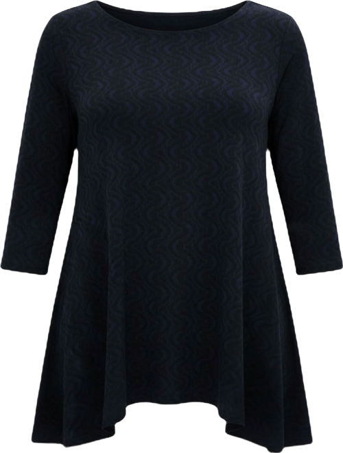 Women's Printed 3/4-Sleeve Swing Knit Top, Macy's Exclusive