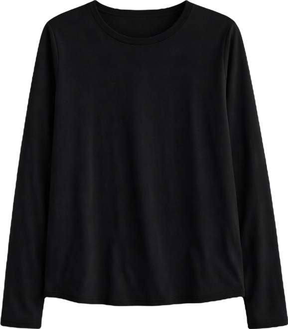 Organic Pima Cotton Jersey Long-Sleeve Tee | EILEEN FISHER