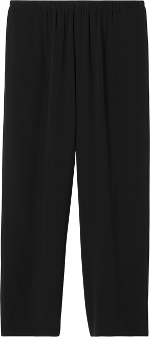 Silk Georgette Crepe Straight Pant | EILEEN FISHER