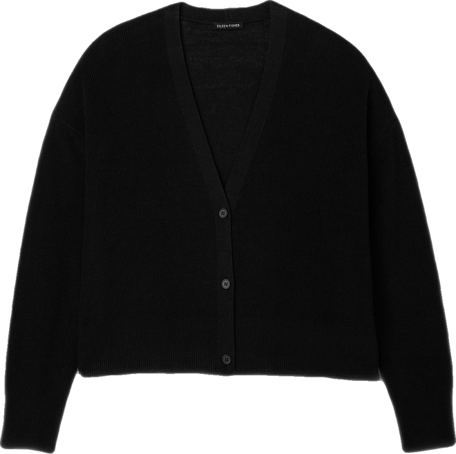 Organic Linen Cotton Slouchy Cardigan | EILEEN FISHER