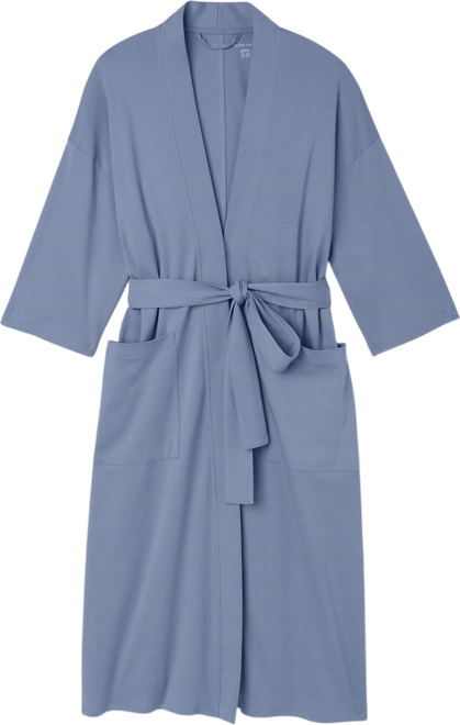 organic cotton dressing gown Pure Fiber Organic Cotton Knitted Duster Robe Ivory Large/X-Large