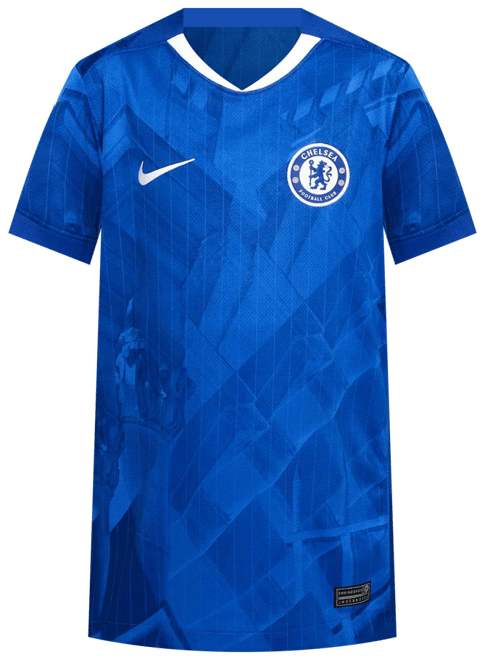 Chelsea F.C. 2025/26 Stadium Home Older Kids' Nike Dri-FIT Football Replica Shirt