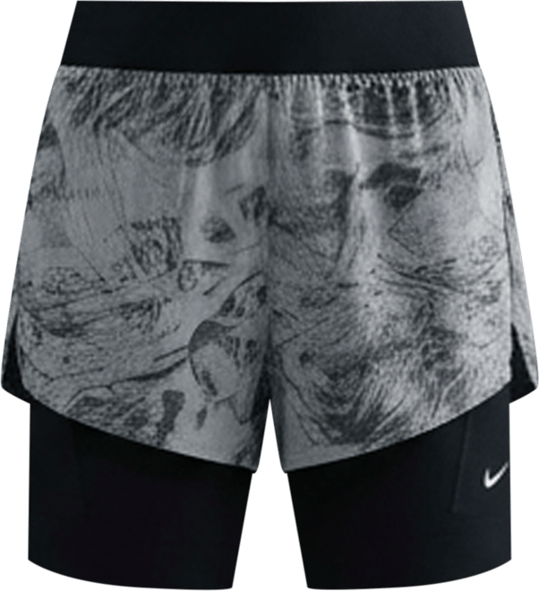 Nike Swift Short de running réfléchissant 2-en-1 taille mi-basse pour femme