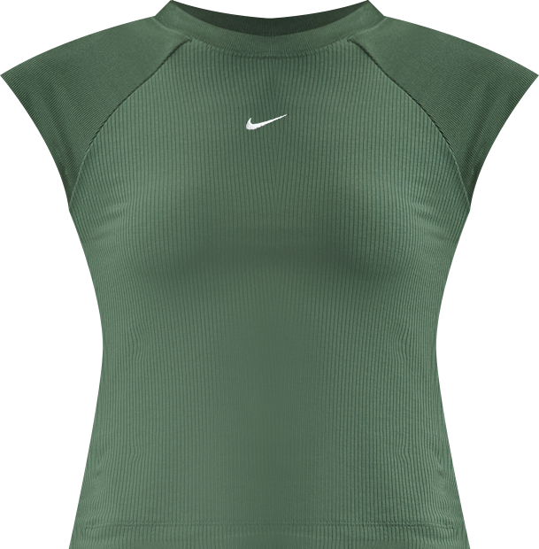 Nike Sportswear Chill Knit Haut côtelé à manches courtes ajusté pour femme