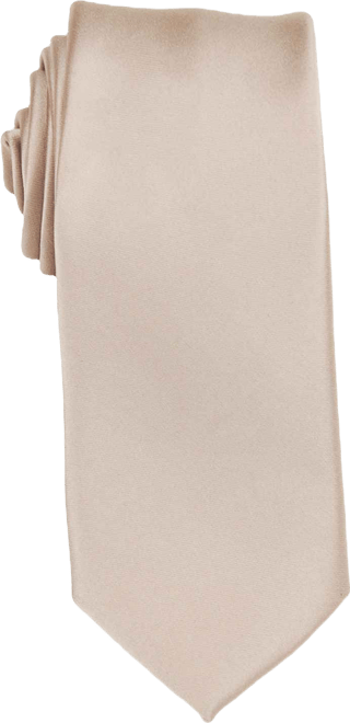 Men's Satin Solid Extra Long Tie