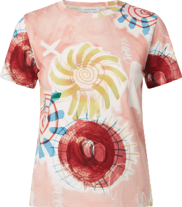 Women's Scotch and Soda All over printed regular fit T-shirt