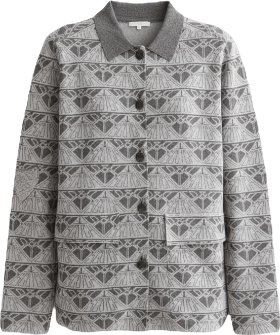 Women's Jacquard knitted jacket