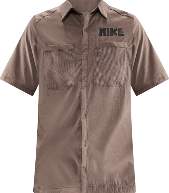 Nike Men's Dri-FIT UV Button-Up Short-Sleeve Running Top