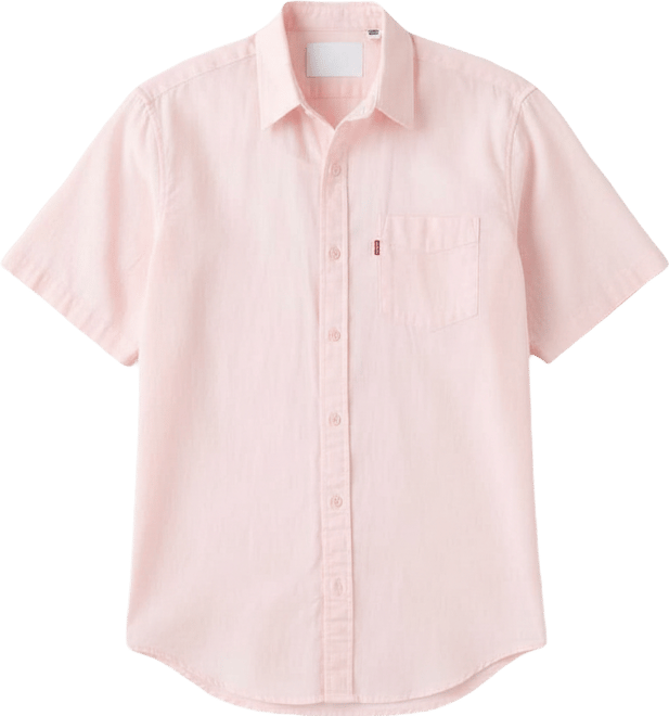 Men's Classic 1 Pocket Short Sleeve Regular Fit Shirt