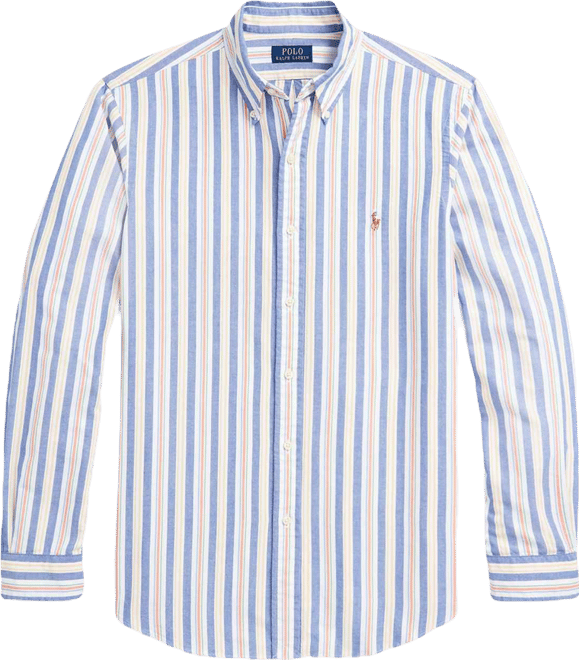 Men's Custom-Fit Striped Oxford Shirt