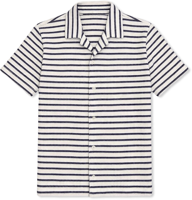 Men's Jack Stripe Short-Sleeve Camp Shirt, Macy's Exclusive