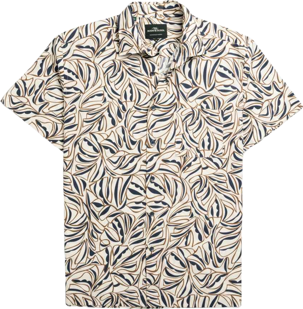 Men's Regular Fit Palm Brook Short Sleeve Cotton Shirt