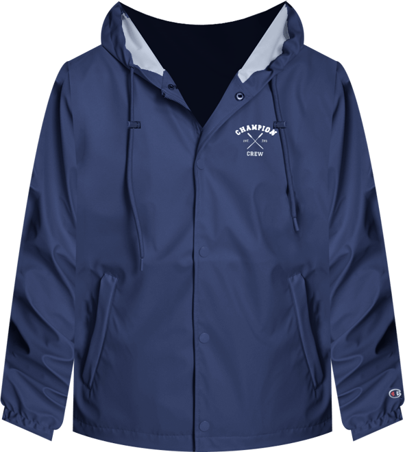 Men's Rubberized Hooded Rain Jacket