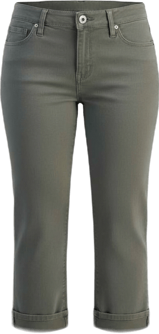 Women's Mid-Rise Curvy Capri Jeans, Exclusively at Macy's