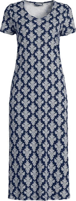 Women's Plus Size Cotton Short Sleeve Midcalf Nightgown