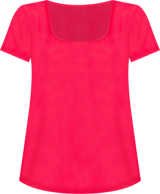 Women's Cotton Square-Neck Short-Sleeve T-Shirt, Exclusively at Macy's