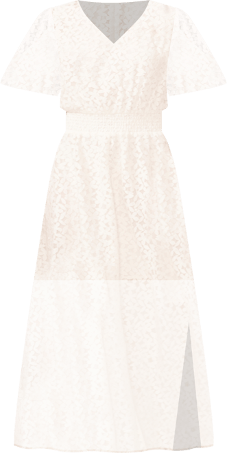 Women's Lace Batwing Sleeve Maxi Dress