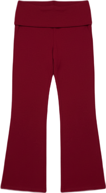 Women's Wide Leg Fold Over Pants