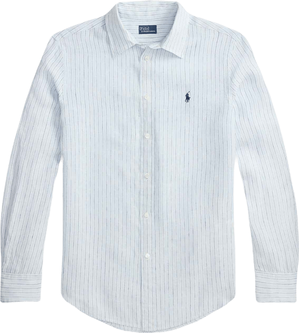 Women's Classic Fit Striped Spread Collar Shirt