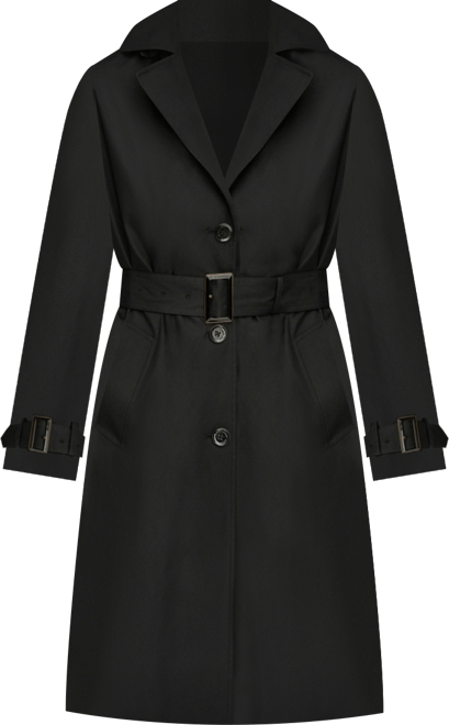 Women's Single Breasted Belted Trench Coat