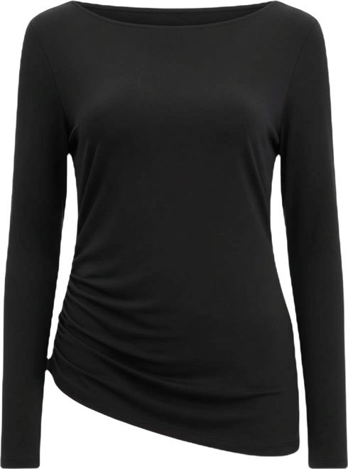 Women's Luxe-Layering Jersey Boat-Neck Long-Sleeve Top, Macy's Exclusive