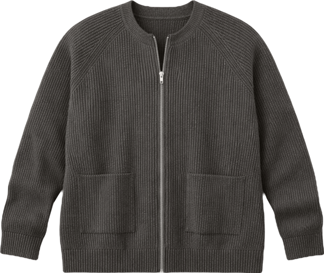 Women's Plus Size Better-Than-Wool Zip Cardigan Sweater