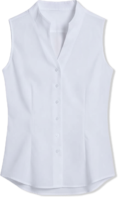 Women's Sleeveless Button-Down Top