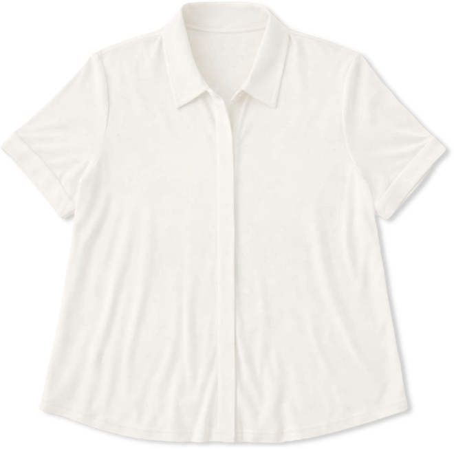 Women's Plus Size Chelsea Liquid Jersey Short Sleeve Shirt