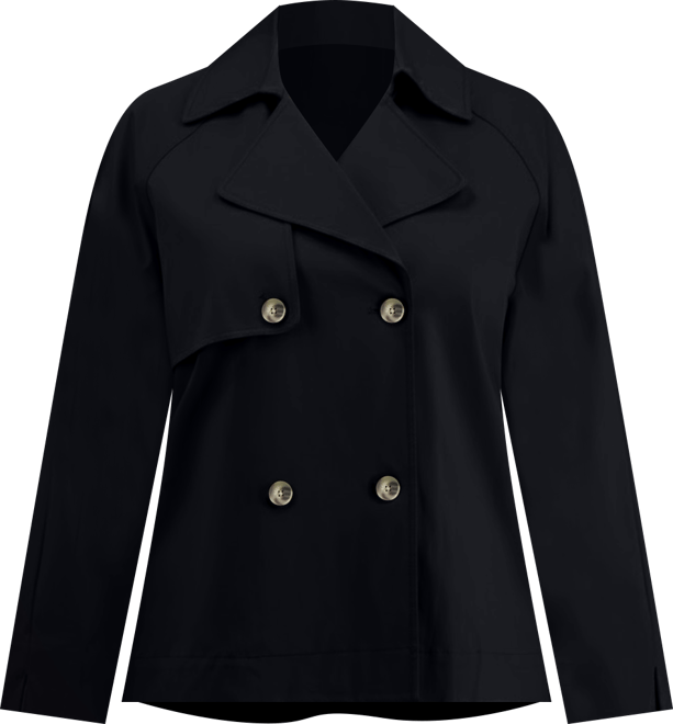 Plus Size Double-Breasted Blazer