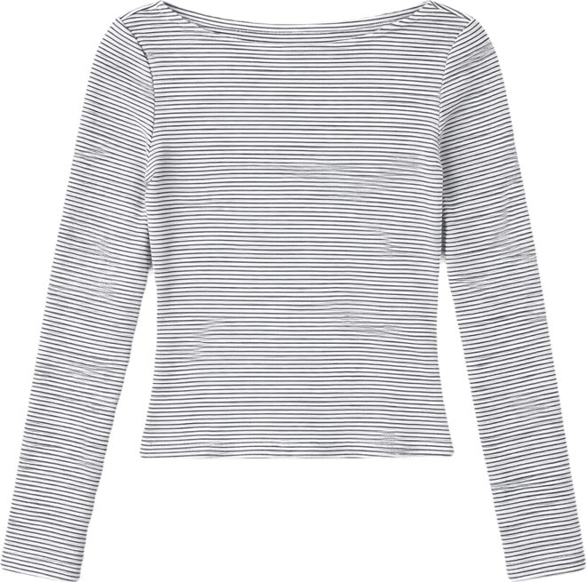 Women's Loria Striped Boat Neck Top